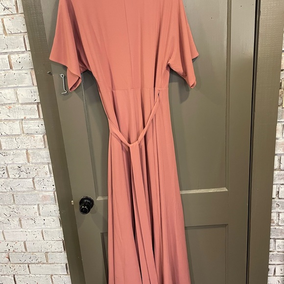 Hutch Terracotta Maxi Wrap Dress - Picture 3 of 4